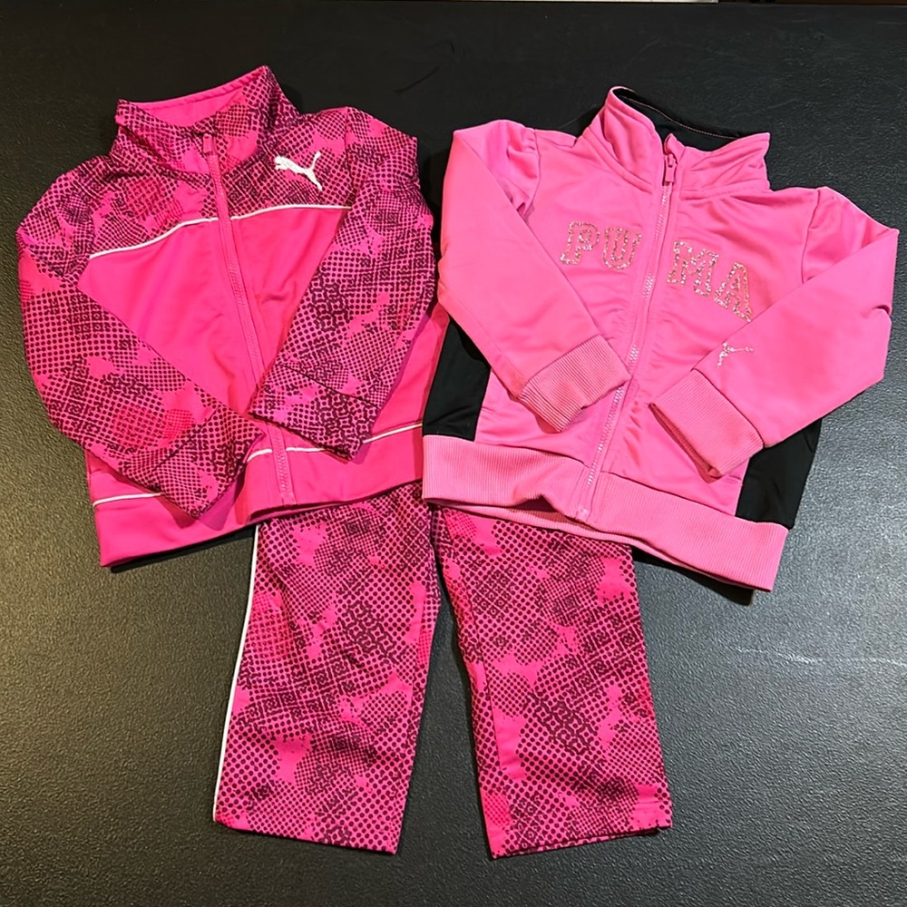 Puma activewear/jogger set size 18 months in pink